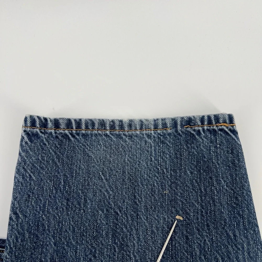 Levis 505 Regular Fit Straight Leg Jeans Mens 38x30 Medium Wash Blue Cotton‎